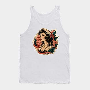 Traditional Sailor Woman Tank Top